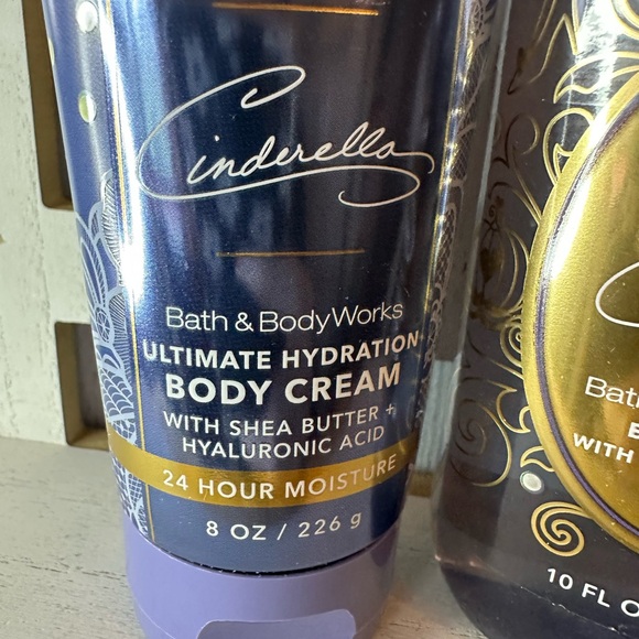 Bath & Body Works DISNEY PRINCESS CINDERELLA Hydration CREAM & BODY WASH Set X2 - Picture 3 of 5